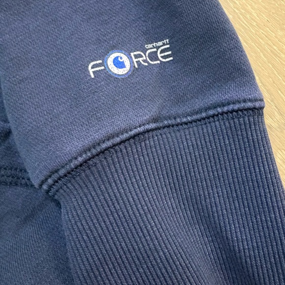 CARHARTT FORCE® DELMONT SIGNATURE GRAPHIC HOODED SWEATSHIRT Style #103873 XL - Picture 4 of 11